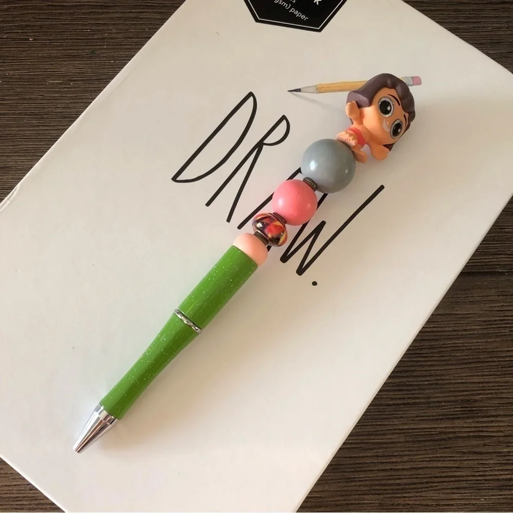 Disney Doorables: The Jungle Book: Mowgli handmade beaded pen